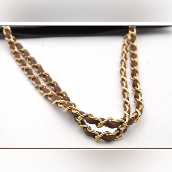 Authentic CHANEL lambskin flat CC mini tote brown and black - Picture 5 of 12